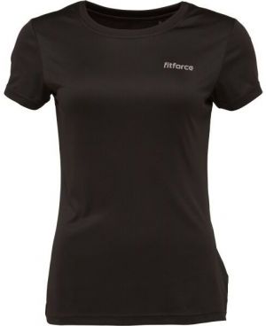Fitforce RISA Dámske fitness tričko, čierna, veľkosť XXL