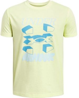 Under Armour SPLIT BIG LOGO Chlapčenské tričko, žltá, veľkosť M