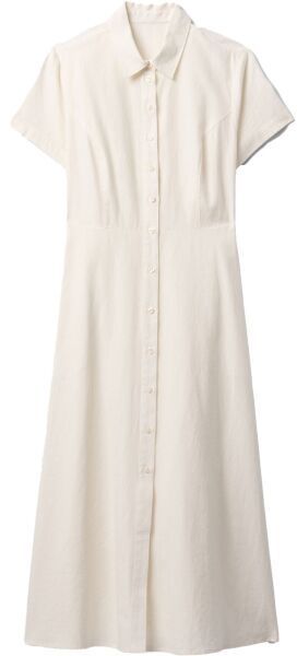 GAP SS SHIRTDRESS MAXI Dámske šaty, biela, veľkosť