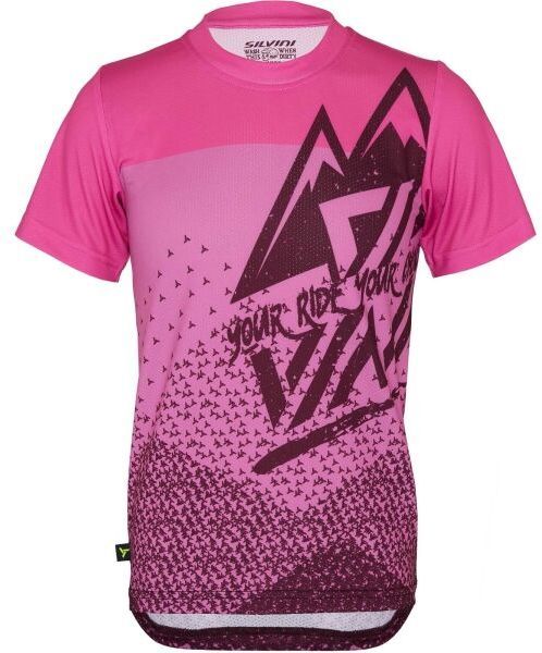 SILVINI DENNÍ Dievčenský cyklistický dres, ružová, veľkosť 158-164