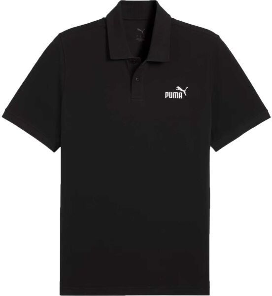 Puma ESSENTIALS NO 1.LOGO PIQUE POLO Pánske polo tričko, čierna, veľkosť