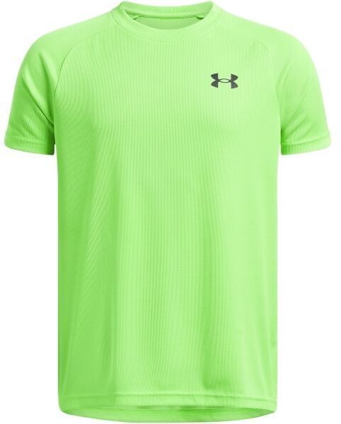 Under Armour TECH TEXTURED Chlapčenské tričko, reflexný neón, veľkosť S
