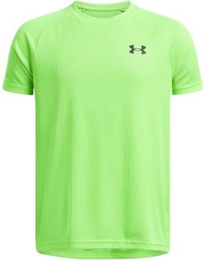 Under Armour TECH TEXTURED Chlapčenské tričko, reflexný neón, veľkosť S