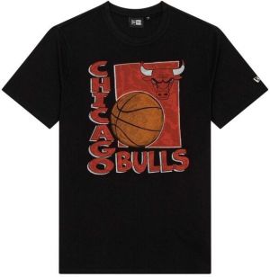 New Era CHICAGO BULLS NBA WORDMARK Pánske tričko, čierna, veľkosť