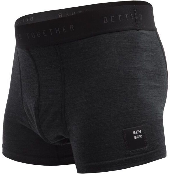Sensor MERINO CORDURA Pánske trenky, čierna, veľkosť XXL
