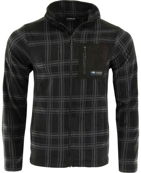 ALPINE PRO RESEW Pánska flísová mikina, čierna, veľkosť