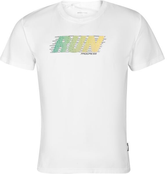 PROGRESS DEPORTE RUN Pánske športové tričko, biela, veľkosť