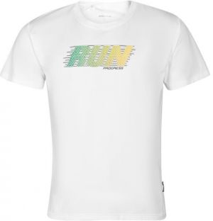 PROGRESS DEPORTE RUN Pánske športové tričko, biela, veľkosť