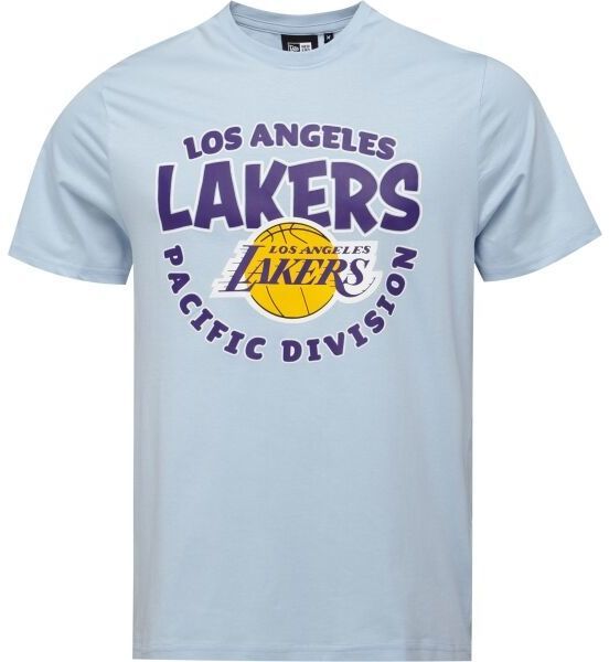 New Era LA LAKERS NBA BUBBLE WORDMARK Pánske tričko, svetlomodrá, veľkosť