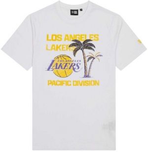 New Era LA LAKERS NBA WORDMARK Pánske tričko, biela, veľkosť