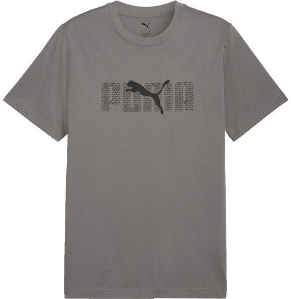 Puma ESSENTIALS LOGO LAB TEE Pánske tričko, sivá, veľkosť