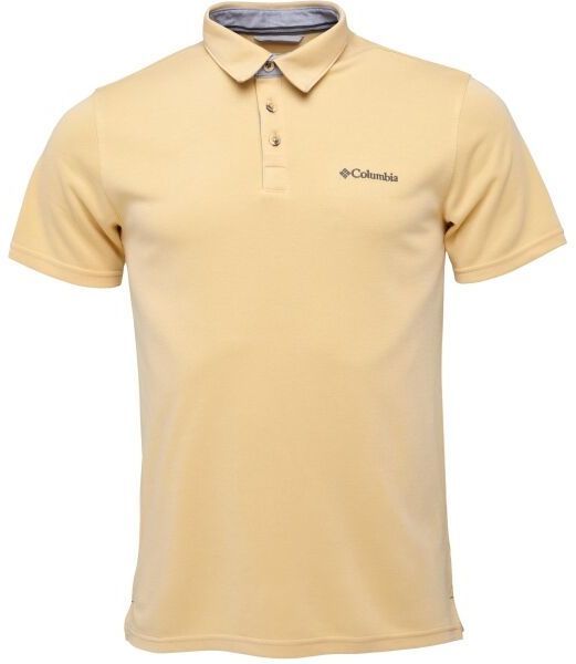 Columbia NELSON POINT POLO Pánske polo tričko, žltá, veľkosť
