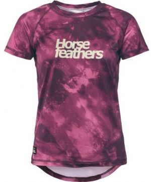 Horsefeathers DECO Dámsky cyklistický dres, vínová, veľkosť
