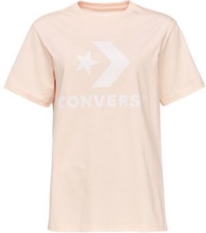 Converse STANDARD FIT CENTER STAR CHEV Unisex tričko, ružová, veľkosť
