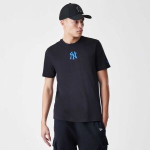 New Era NEW YORK YANKEES MLB LOGO Pánske tričko, čierna, veľkosť