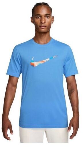 Nike LAVA SWOOSH Pánske tričko, svetlomodrá, veľkosť XXL