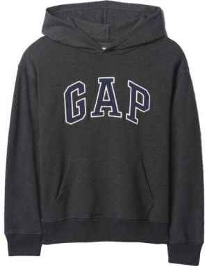 GAP HERITAGE LOGO Chlapčenská mikina, tmavo sivá, veľkosť