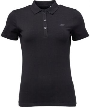 4F POLO Dámske polo tričko, čierna, veľkosť