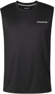 PROGRESS DRIVER SINGLET Pánske športové tielko, čierna, veľkosť