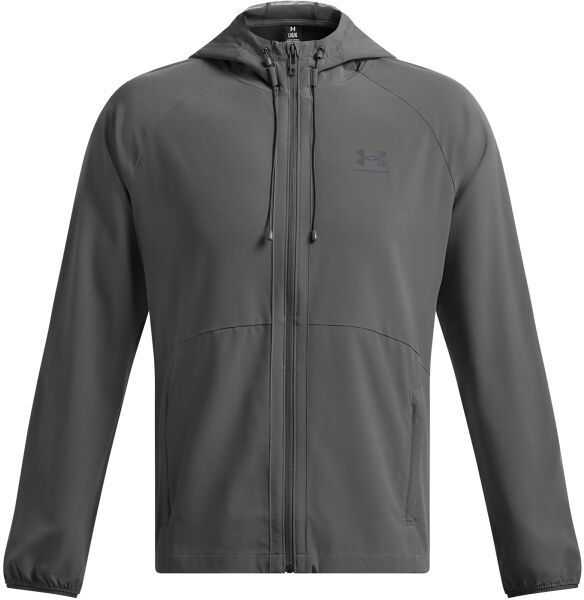 Under Armour STRETCH WOVEN WINDBREAKER Pánska bunda, tmavo sivá, veľkosť L