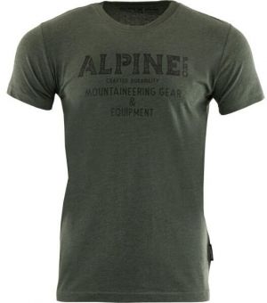 ALPINE PRO BREGAR Pánske tričko, khaki, veľkosť