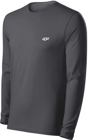 TRIMM BRAVE Pánske tričko s dlhým rukávom, tmavo sivá, veľkosť