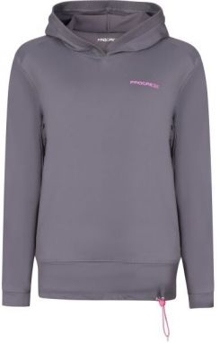 PROGRESS DOMINANTA Dámska mikina s kapucňou, sivá, veľkosť
