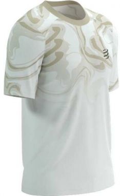 Compressport PERFORMANCE SS TSHIRT M Pánske bežecké tričko, biela, veľkosť