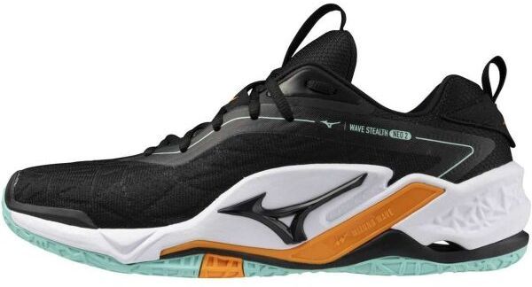 Mizuno WAVE STEALH NEO 2 W Unisex hádzanárska obuv, čierna, veľkosť 44.5
