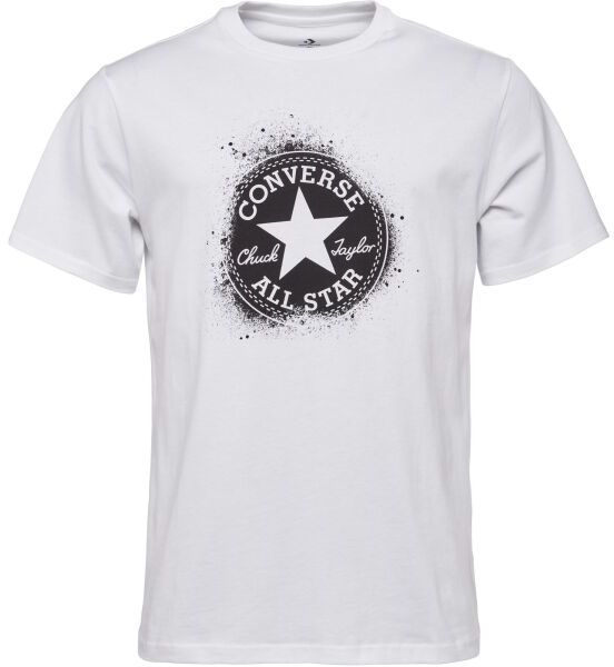 Converse CHUCK DISTORT SPRAY PAINT TEE Pánske tričko, biela, veľkosť