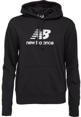 New Balance ESSENTIALS STACKED LOGO FRENCH TERRY HOODIE W Dámska mikina, čierna, veľkosť