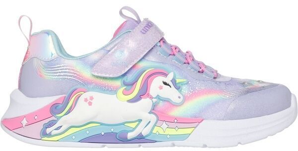 Skechers UNICORN Dievčenská vychádzková obuv, fialová, veľkosť