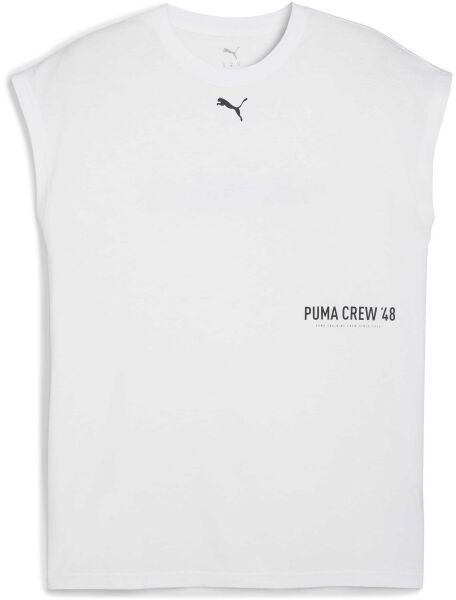 Puma M GRAPHIC CUTOFF TANK Pánske tielko, biela, veľkosť
