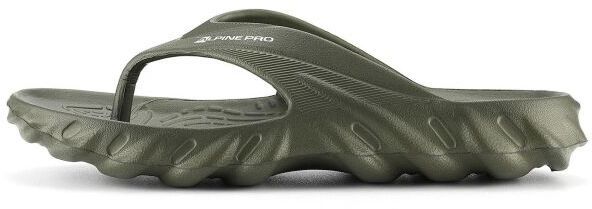 ALPINE PRO LORCEN Pánske žabky, khaki, veľkosť