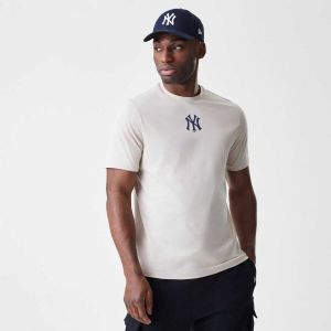 New Era NEW YORK YANKEES MLB LOGO Pánske tričko, béžová, veľkosť