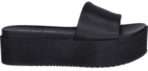Calvin Klein FLATFORM SANDAL SLIDE INNYLON Dámske šľapky, čierna, veľkosť