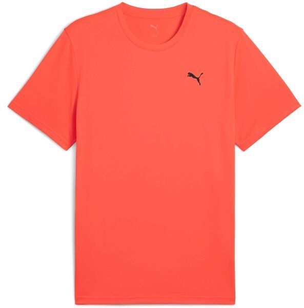 Puma M TAD ESSENTIALS SOLID CAT TEE Pánske tričko, červená, veľkosť