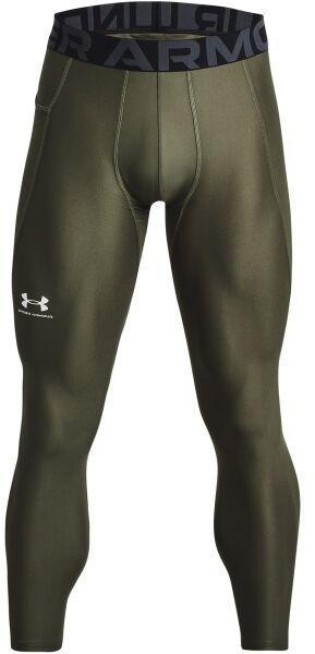 Under Armour HG ARMOUR LEGGINGS Pánske legíny, khaki, veľkosť S