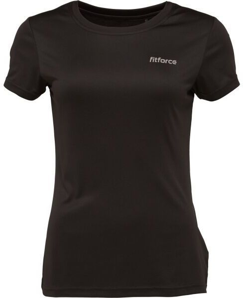 Fitforce RISA Dámske fitness tričko, čierna, veľkosť