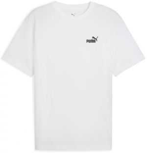 Puma ESSENTIALS RELAXED SMALL NO 1 LOGO TEE Pánske tričko, biela, veľkosť