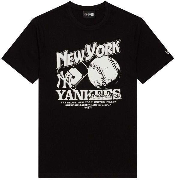 New Era NEW YORK YANKEES MLB Pánske tričko, čierna, veľkosť