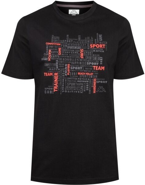 Kappa LOGO GAVOLF Pánske tričko, čierna, veľkosť