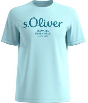 s.Oliver LOGO T-NOOS Pánske tričko, svetlomodrá, veľkosť