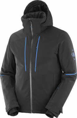 Salomon EDGE JACKET M Pánska lyžiarska bunda, čierna, veľkosť
