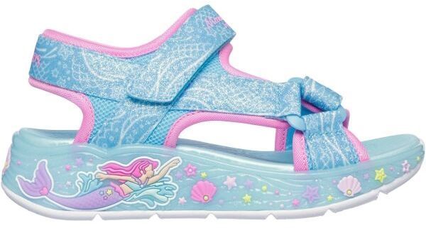 Skechers S LIGHTS - MERMAID DREAMS SAND Dievčenské sandále, svetlomodrá, veľkosť