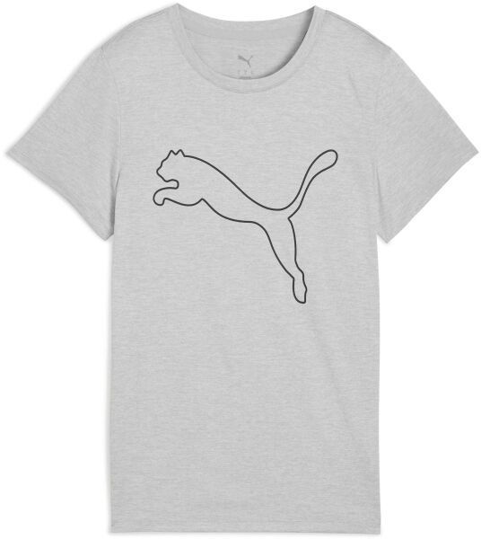 Puma W TAD ESSENTIAL HEATHER LOGO TEE Dámske tričko, sivá, veľkosť