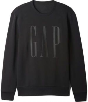 GAP FLEECE Pánska mikina, čierna, veľkosť