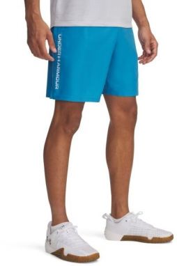 Under Armour WOVEN WORDMARK Pánske krátke nohavice, modrá, veľkosť