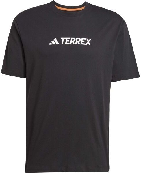 adidas TERREX LOGO TEE Pánske outdoorové tričko, čierna, veľkosť