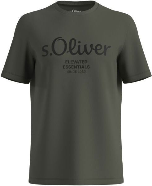 s.Oliver RLBS T-SHIRT SS NOOS Pánske tričko, khaki, veľkosť